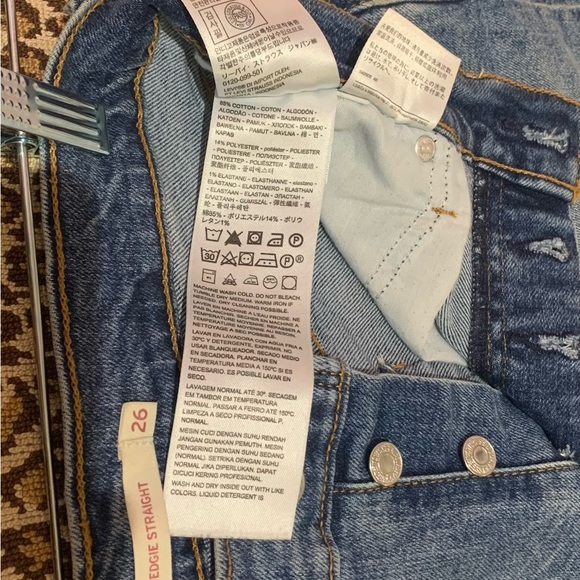 Levi’s Wedgie Straight~W26/L28~blue mid wash - Picture 11 of 11